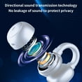 thumbnail image 5 of Oggfader Wireless Earbuds Bluetooth 5.3 Earless Clip Battery Display For Directional Sound Transmission And Noise Reduction Wireless Earphones White, 5 of 8