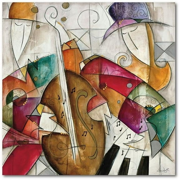 Courtside Market WEB-AC387-24x24 24 x 24 in. Jam Session II Gallery-Wrapped Canvas Wall Art