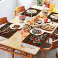 thumbnail image 5 of Árbol de Navidad Muñeco de nieve Papá Noel Reno Manteles individuales lavables resistentes al calor Centros de mesa de cocina, 5 of 5