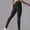 A_Black, variant on Women's Seamless High Waist Solid Color Hip Lifting Fitness Pants Running Exercise Tight and Breathable Peach Hip Yoga Pants Army Green M
