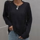 thumbnail image 4 of Suéteres Para Mujer Otoño Invierno Suéter de Punto de Moda Manga Larga Borla Cuello Redondo Suelta Color Sólido Tops Blusa Odeerbi ODB176688, 4 of 5