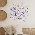 thumbnail image 4 of Pegatina de pared de flores, decoración del hogar, creativa, bricolaje, autoadhesiva, calcomanía de pared de acuarela, 4 of 9