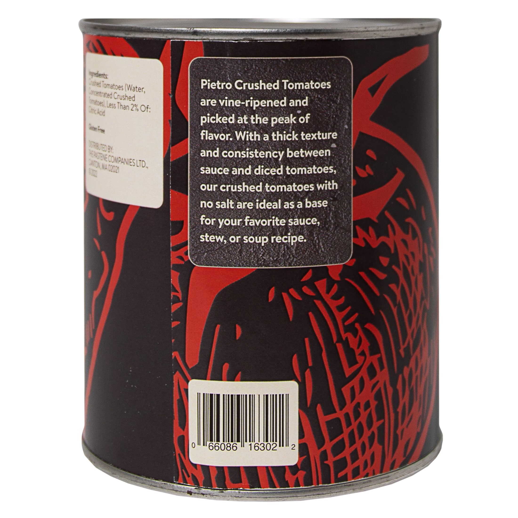 Pietro Canned Crushed Tomatoes, No Salt, 28oz
