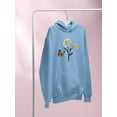 thumbnail image 3 of Butterflies And Daisies. Hoodie Women -Image by Shutterstock, Female Large, 3 of 4