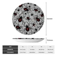thumbnail image 2 of Salouo Spiders Pattern Bone China Decorative Plate,Holiday Decor Decorative Ceramic Plates with Stand Elegant Home DéCor for Hallway/Living Room/Bedroom-8in, 2 of 6