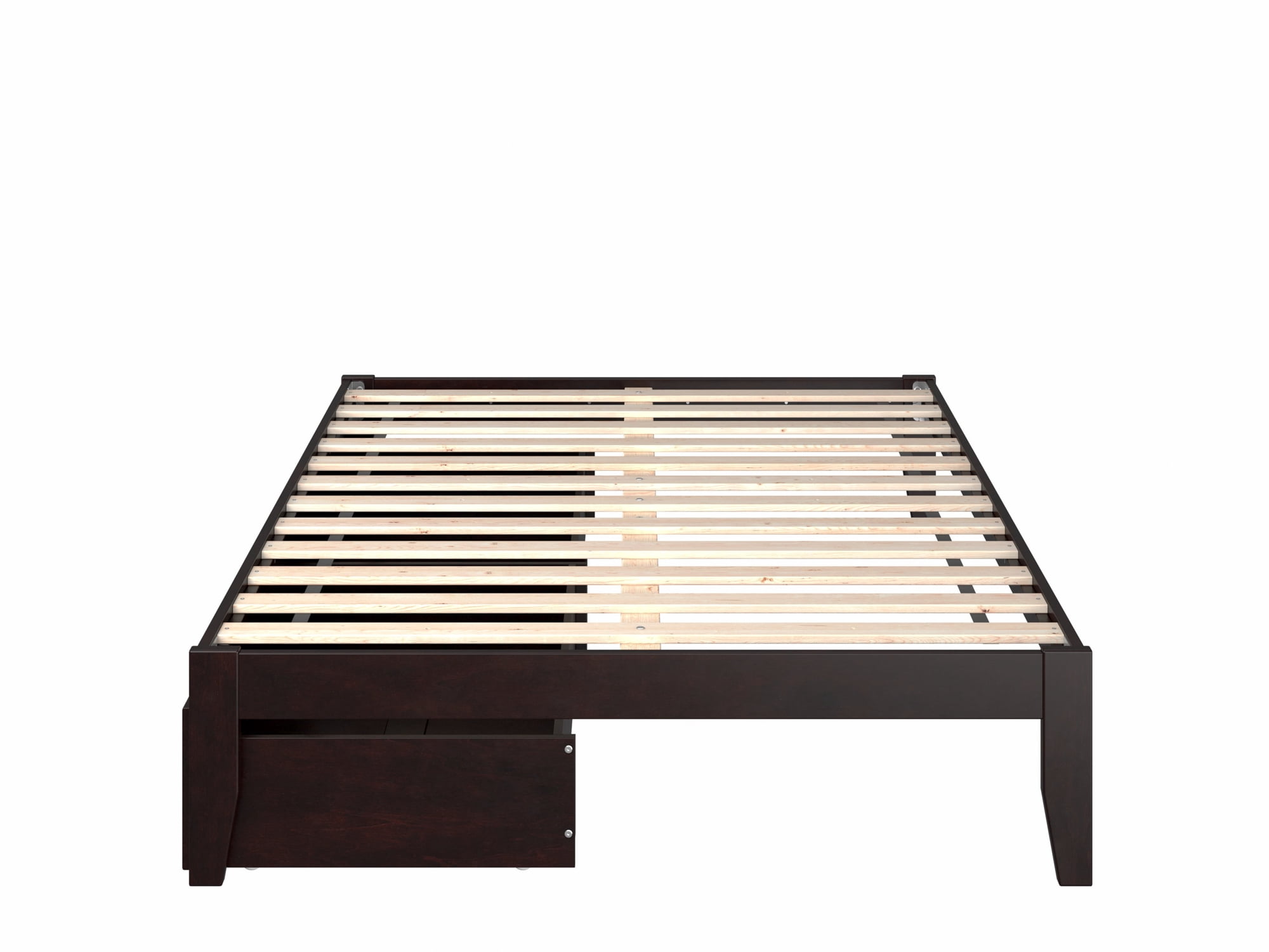 AFI Colorado 14" Full Wood Platform Bed Frame with Set of 2 Storage Drawers, Espresso