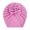 Pink, variant on Toddler Infant Baby Boys Girls Floral Print Knitted Cap Beanie Bowknot Elastics Turban Hat