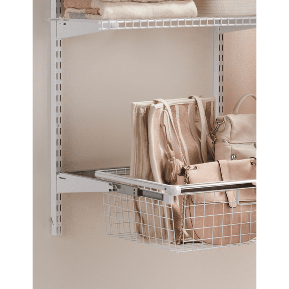 Rubbermaid Configurations Sliding Closet Basket - Pack of 2 — Residential Use, Standard Application