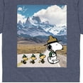 thumbnail image 3 of Peanuts - Explorer Snoopy Men's Short Sleeve Graphic Adventurous Camper T-Shirts, 3 of 6
