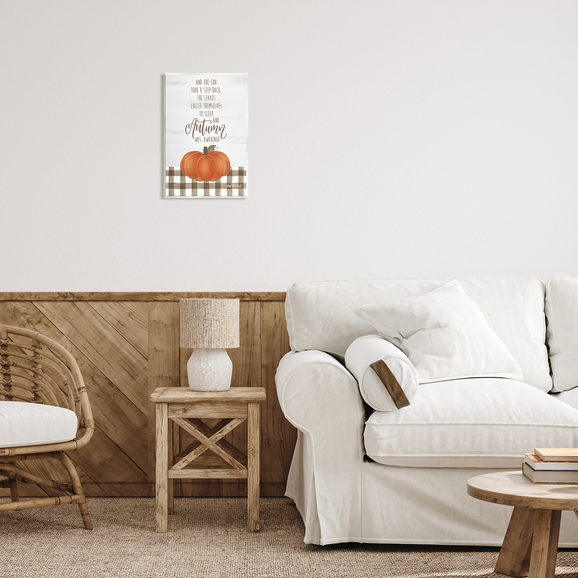 Stupell Industries Autumn Seasonal Phrase Inspirational Painting Unframed Art Print Wall Art, 10 x 15