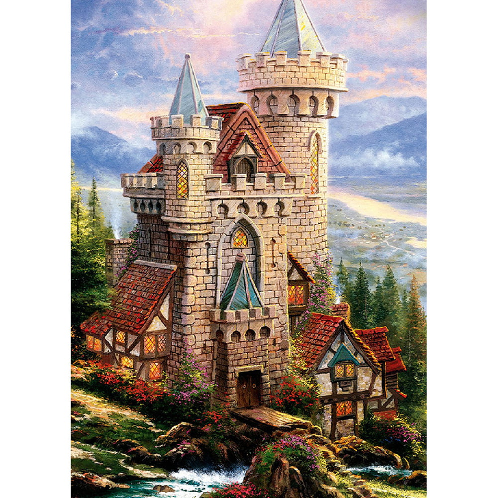 Diamond Disney Stitch Embroidery Castle Full Drill Crafts Painting Kits 5D Cross 