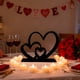 thumbnail image 5 of Estatua Romántica de Corazón Anidado para Decoración Del Hogar | Adorno de Escritorio de Plástico Blanco y Negro | Textura Mate | Adorno para Regalo de Boda | Símbolo de Pareja | Decoración para Sala, 5 of 6