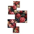 thumbnail image 3 of Designart "Pink Beige Victorian Floral Elegance" Floral Wall Art Set Of 5 - Pink Cottage For Bedroom Wall Art Set, 3 of 6