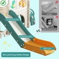 thumbnail image 5 of 12 in 1 Toddler Slide, NEORIVER Kids Indoor Slide for Toddlers 1-3 Years Old, Toddler Indoor Playground with Drawing Board, Golf Set, Ring Toss, Basketball Hoop and Storage, 5 of 7