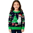 thumbnail image 3 of JLMSPLWG Christmas Flannel Shirt Santa T Shirt Retro Christmas Shirt White Top Cute Tops for Teen Girls 7-8 Girls Clothes Baby Boy Clothes Newborn, Green 18-24 Months, 3 of 4