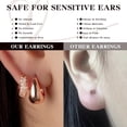 thumbnail image 5 of Gold Hoop Earrings For Women,14k gold Plated earrings for women trendy small lightweight chunky gold/silver hoops earrings set for women dainty waterproof gold/silver earrings pack for women, 5 of 6