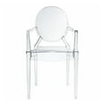 thumbnail image 3 of Take Me Home Furniture Modern Armchair, Clear, 3 of 4