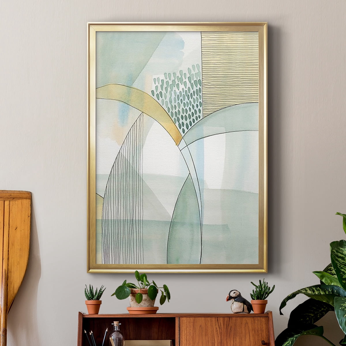 Mint Reflection I Premium Framed Print, in Gold, Black, or Silver - Ready to Hang