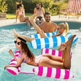 thumbnail image 5 of Pool Floats for Adults, KIMHY Pool Floats Rafts with Headrest, Inflatable Pool Lounge Chairs, Floating Water Hammock for Pool Party Summer Water Fun, 5 of 8