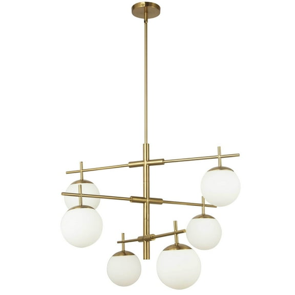 Dainolite - Caelia - 6 Light 3-Tier Chandelier In Contemporary Style-22.25