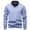 Blue, variant on Men Sweater Knit Tops Blouse Two-Piece Shirt Collar Solid Long Sleeve Crew Neck Casual Fall Winter Pullover