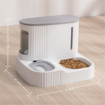 thumbnail image 2 of Dog Food Feeder Cat Automatic Feeding Water Bowl Pet Food Storage Dispenser., 2 of 6