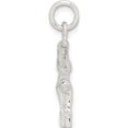 thumbnail image 2 of Sterling Silver Gymnast Charm Solid Casted Material Enchanting Handcrafted Luxury Designed for those who cherish timeless beauty, 2 of 4