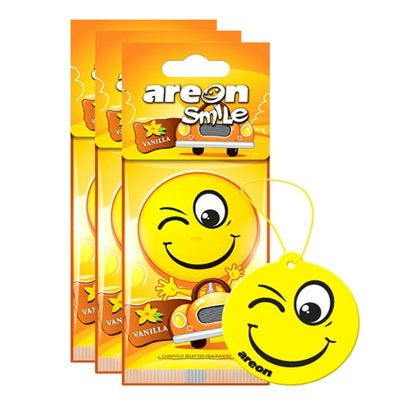 3 Pack Hanging Air Freshener Office Home Fragrance Car Mirror Hang Vanilla Scent