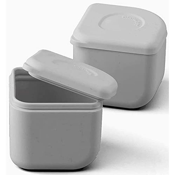Miniware Silipods Grey 2 Pack | Leakproof Durable Food Grade Silicone Hot and |