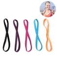 thumbnail image 2 of Diadema deportiva elástica antideslizante gruesa de 5 piezas, agarre de silicona elástico para el cabello deportivo y bandas para el sudor para Yoga Zhivalor 220625-2, 2 of 4