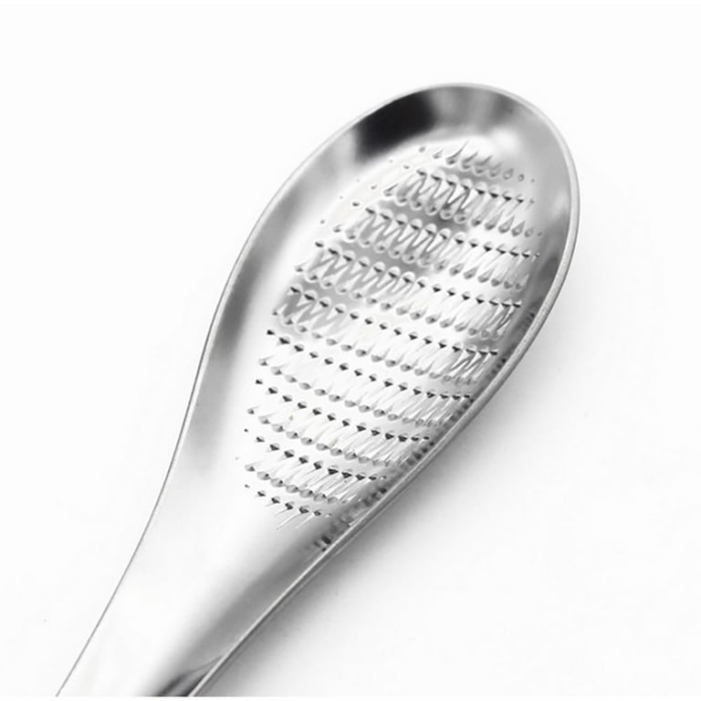Grater Spoon, Grating Spoon, Stainless Steel Ginger Grater, Ginger Tea  Spoon, Garlic Grater, Garlic Grater Shred Tool, Grinder Zester Spoon For  Garlic Ginger Fruits Root Vegetables, Kitchen Tools, Back To School  Supplies 