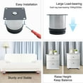 thumbnail image 5 of Uxcell 2.4 Inch Furniture Legs Stainless Steel Feet Sofa Shelves Leg Replacement Adjustable Height 4 Pack, 5 of 7