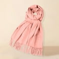 thumbnail image 2 of Solid Color Fleece Imitation Scarf Versatile Warm Shawl Wrap, 2 of 4