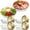 Gold, variant on Chilled Serving Tray for Parties with Compartments Ice Chilled Party Platter Charcuterie Board Cold Dish Dip for Fruit Seafood Vegetable Appetizer Shrimp Cocktail
