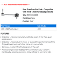 thumbnail image 2 of Rear Stabilizer Bar Link - Compatible with 2018 - 2020 Ford EcoSport AWD 2019, 2 of 2