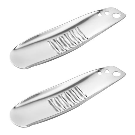 

2pcs Kitchen Stainless Steel Garlic Grinders Garlic Presses Garlic Crushers (Silver)