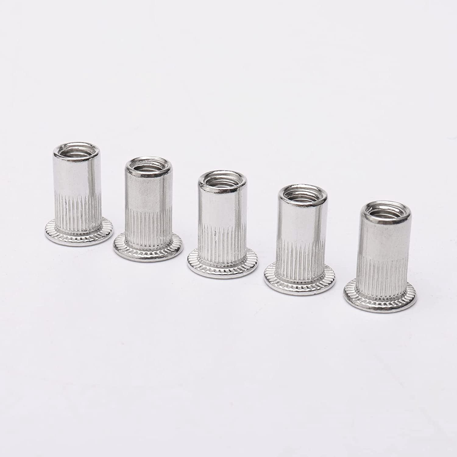 100-piece 5 5mm flat head aluminum rivet nuts blind insertion nuts