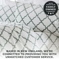thumbnail image 4 of Great Bay Home Lattice Velvet Plush 4-Piece Sheet Set (Twin, Lattice - White / Blue), 4 of 4