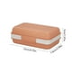 thumbnail image 3 of Caja de jabón de viaje engrosada con tapa - Estuche portátil para jabón, soporte de jabón de plástico impermeable para el baño, 12x8x5cm (azul, naranja, gris), 3 of 6