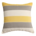 thumbnail image 1 of Funda de almohada para sofá de sala de estar con rayas geométricas de cáñamo de algodón de imitación simple moderna, 1 of 6