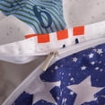 thumbnail image 4 of Cover Queen, 100% Soft Cotton 3 Pieces Outer Space Queen Bedding Set, Rockets, 4 of 7