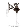 thumbnail image 2 of 1pc Manually Shaking Wall Hanging Doorbell Iron Doorbell Decor for Home, 2 of 9