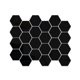 thumbnail image 5 of 24 Piezas de Pegatinas de Espejo Hexagonales de Acrílico para Decoración de Pared, Ideal para Habitaciones Infantiles, Baños y Puertas, Color Negro, Medidas 10x8.5x5 cm, Fácil Instalación con Cinta, 5 of 5