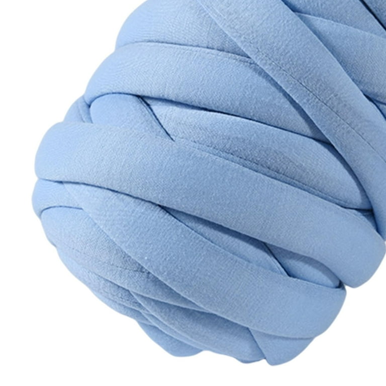 0.55lbs Chunky Yarn 1 Giant Yarn for Blanket Pet Bed and Bed Fence Crochet Light Blue