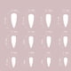 thumbnail image 3 of Kit de Manicura con Efecto Punteado y Uñas Postizas Difuminadas | 24 Placas de Abs, Lima, Pegatinas Adhesivas y Palito de Madera | Arte de Uñas Diy | Color Nude con Lazos y Lentejuelas | para Uso Dia, 3 of 7