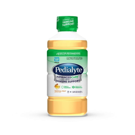 Pedialyte AdvancedCare Electrolyte Drink, Tropical Fruit, 1 Liter