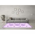thumbnail image 3 of Ahgly Company Indoor Rectangle Solid Purple Modern Area Rugs, 3' x 5', 3 of 4