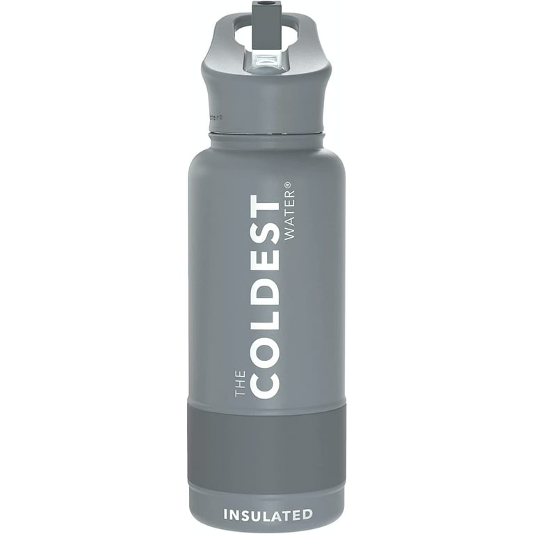  COKTIK 32 oz Sports Water Bottle With Straw,3 Lids