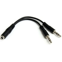 StarTech.com 3.5mm 4 Position to 2x 3 Position 3.5mm Headset Splitter Adapter, F/M