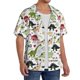 thumbnail image 2 of Fotbe Dinosaur Camisa Estampada de Manga Corta para Hombre, Casual de Verano, Estilo Playero, Sin Arrugas-Large, 2 of 5